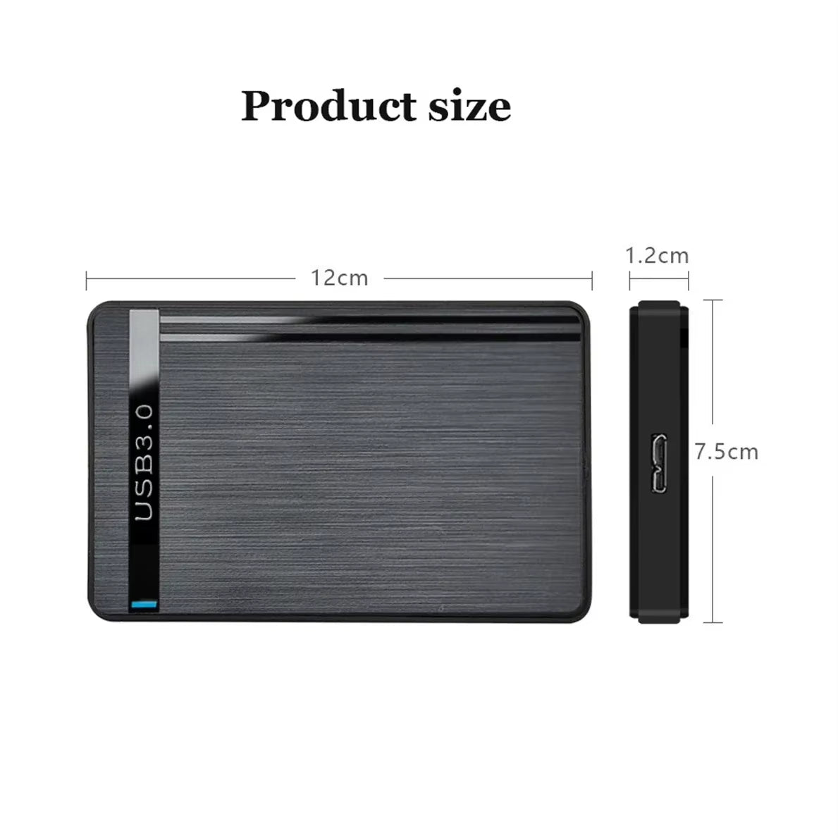2.5-Inch SSD Solid State Mechanical Serial Port SATA Toolless Micro Interface USB 3.0 External Mobile Hard Disk Case